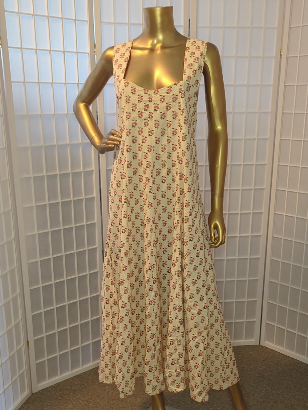 Daughters Of India Lalika Dress Peony Print